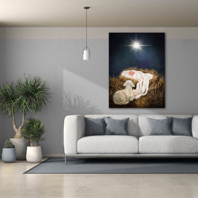 Epic Graffiti 'O Come Let Us Adore Him'  by Ashley Bradley Canvas Wall Art, 40" x 54"