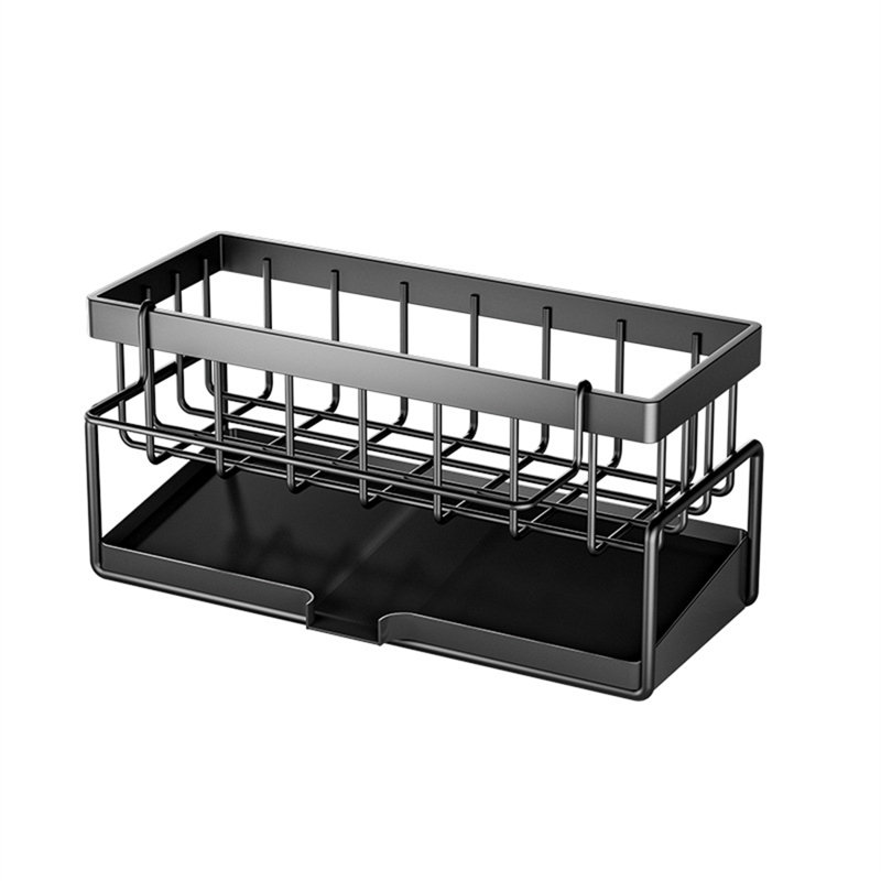 Sponge Holder For Kitchen Sink Kitchen Sink Caddy Organizer Sink Caddy Sponge Holder Dish Drying Rack For Kitchen Sink Draining Rack With Tilted Water Tray For Countertop Storage
