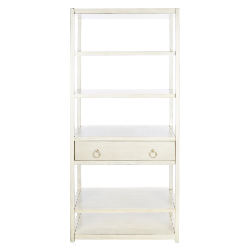 Étagère à livres H 70 po x l 32 po Amelia, Blanc antique