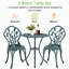 3 Piece Patio Bistro Table Set with Umbrella Hole-433819432