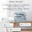 Southshore Fine Linens Pure Melody Oversized Comforter Set with Pillow Shams, Soft Double-Brushed Microfiber 240 GSM Down Alternative All-Season Bedding, Full / Queen, Aqua-704712486-704712487