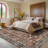 Oriental Machine Washable Rug Non-Slip Area Rug Vintage Design Rug Durable Floor Carpet Easy-Cleaning Rug-1511665146