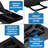 Jaleeza Adjustable Metal Base Standing Desk Converter-815597961