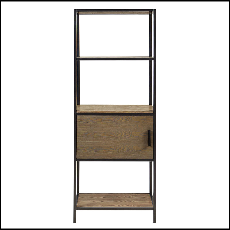 3-Shelf Bookcase with Storage Cabinet, Sturdy Metal Frame and Spacious Shelves for Organized Display and Concealed Storage.