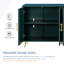 Meuble télé de style moderne avec rangement et armoire décorative bleu marine