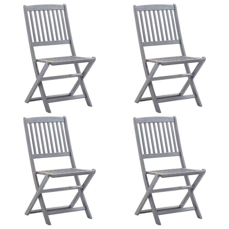 Chehabi 4 - Person Acacia Patio Dining Set with Rectangular Table
