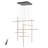 Hamilton 10-Light Modern Chandelier High Ceiling Large Long Pendant for Stairs Hallway Living Room with Remote Control