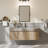 Akshata 48" Modern Italian-Style Wall Mounted Oak Texture Bathroom Vanity  With Sintered Stone Countertop-Pre-assembled-1119858153
