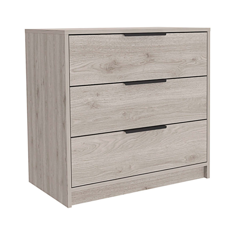 Commode 3 tiroirs Dawsmere, Gris