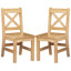Chaise de bureau ou repose-pieds en bois massif 11,25 po Merrill Kids, naturel