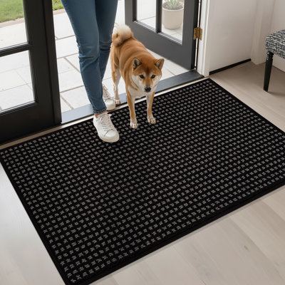 Waffle Non Slip Absorbent and Resistant Low-Profile Door mat