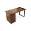 Bureaux rectangulaires en bois massif brun noisette-1889646749-1889646748