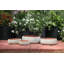 Pots de fleurs hexagonaux moyens en terre cuite, façonnés à la main, lot de 4 - Intérieur/Extérieur-836626339