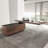 71.5" Modern Standing L-Shape Desk with Side Cabinet and lifter Desktop (Table Top Has No Pre-Drilled Holes)-1369162907