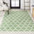 Trebol Moroccan Trellis Textured Weave Cream/Green Indoor/Outdoor Rug-869469972