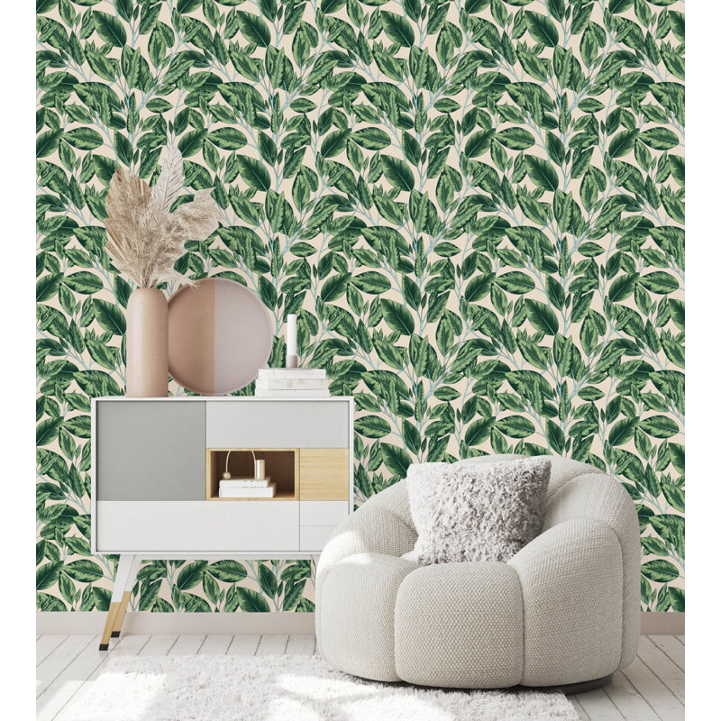 Panneau de papier peint L 18,75 pi x l 25 po Leaves