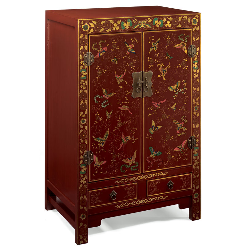 Hangzhou 82cm Sideboard, Red Lacquer