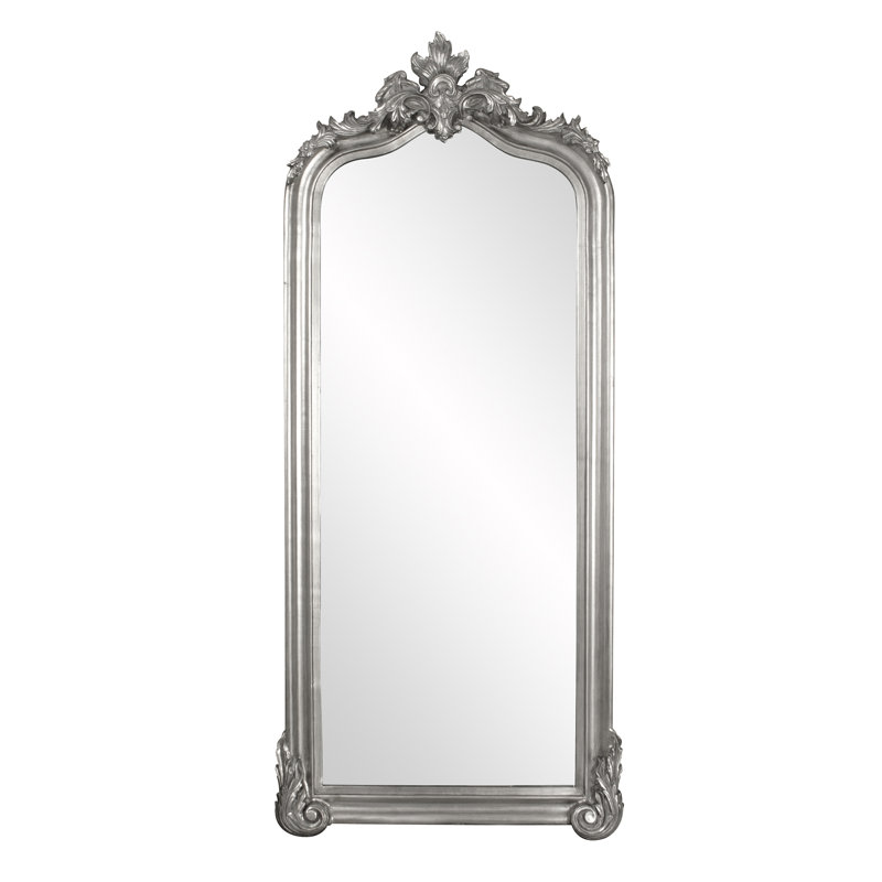 Mahar Wood Mirror, Nickel