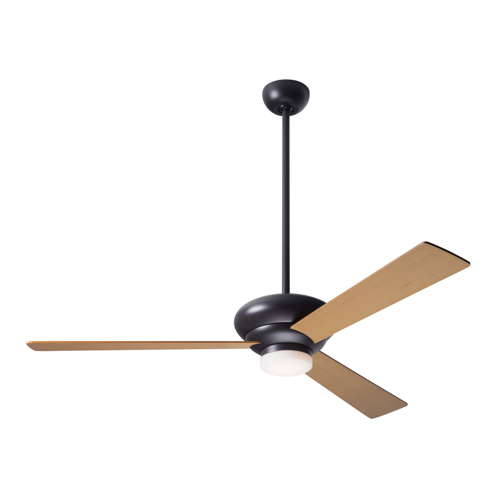 Altus 52" Ceiling Fan with LED Light Kit, Dark Bronze, Handheld Remote Control (2-wire), Maple