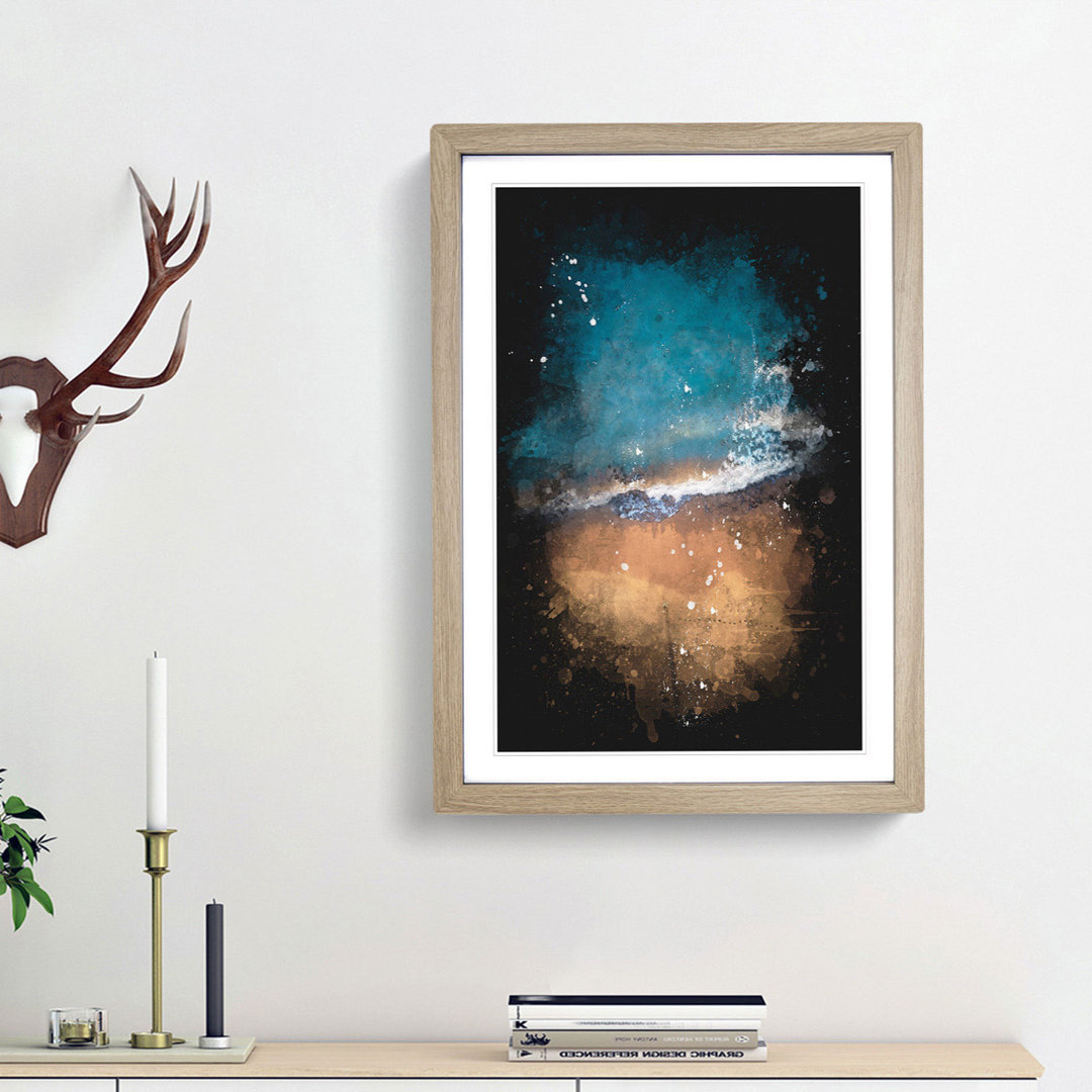 Alone upon the Beach - Framed Print