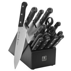  HENCKELS Graphite 14-piece Self-Sharpening Knife Block Set for  Paring, Boning, Santoku, Chefs, and Carving, Kitchen Shears, German  Engineered Informed by 100+ Years of Mastery, Black: Home & Kitchen