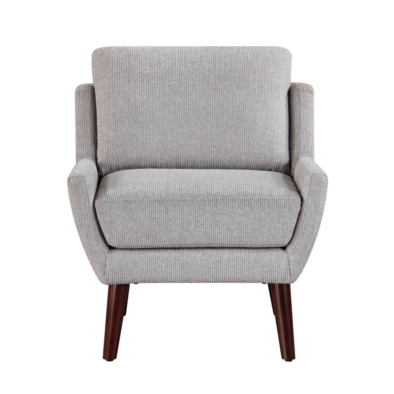 Chenille Upholstery Accent Chair, Gray