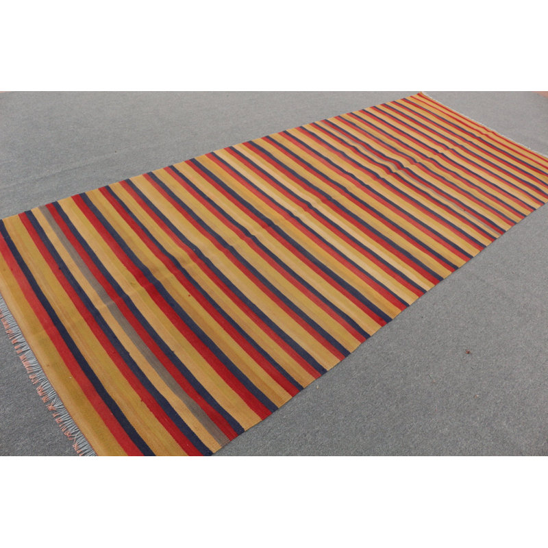 Grand kilim rétro de style Oushak fait à la main pour une métamorphose époustouflante
