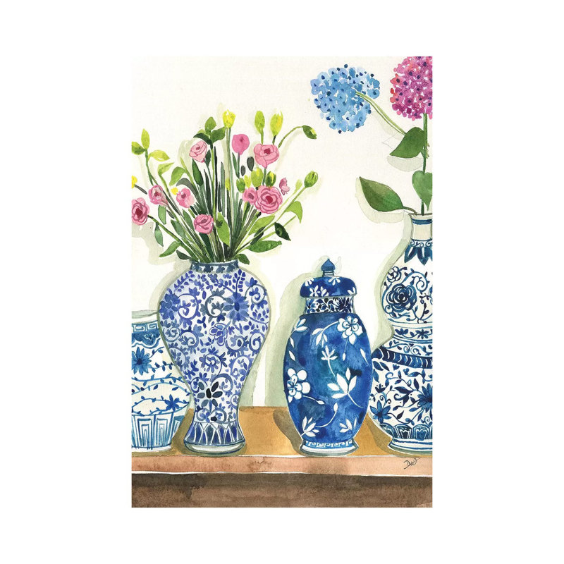 Ginger Jar Collection by Rongrong DeVoe - Wrapped Canvas Gallery-Wrapped Canvas Giclée, 20.32 cm H x 30.48 cm W