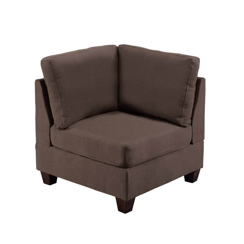 Chaises modulaires en bois avec tissu 2ppc