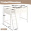 Lit mezzanine simple avec garde-corps pleine longueur, lit mezzanine en bois massif avec échelles et vaste espace sous le lit, beige-1127596824-1127596822