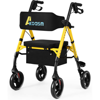 Lightweight Foldable Rollator Walkers For Seniors ，Adult Rolling Walker With Seat And Brakes
