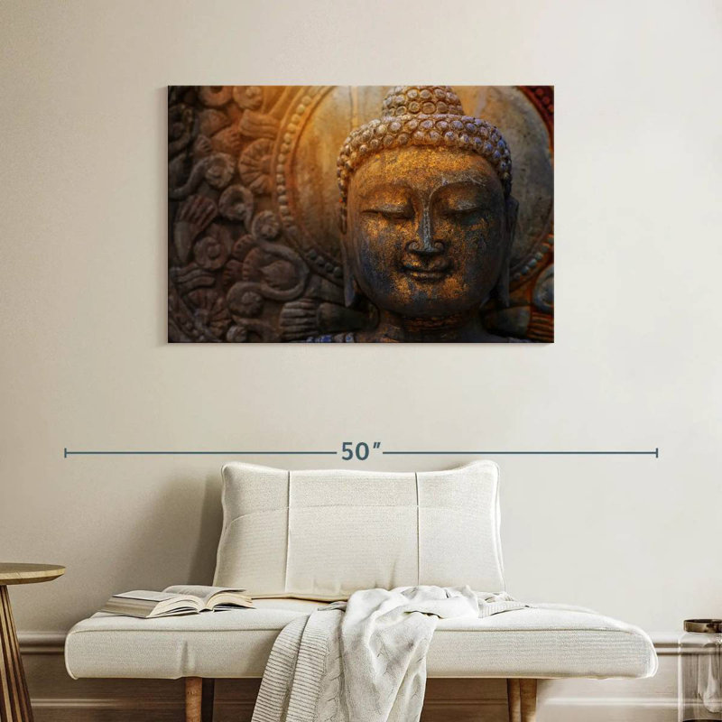 Adella Sunlit Buddha Statue, 26" H x 39" W
