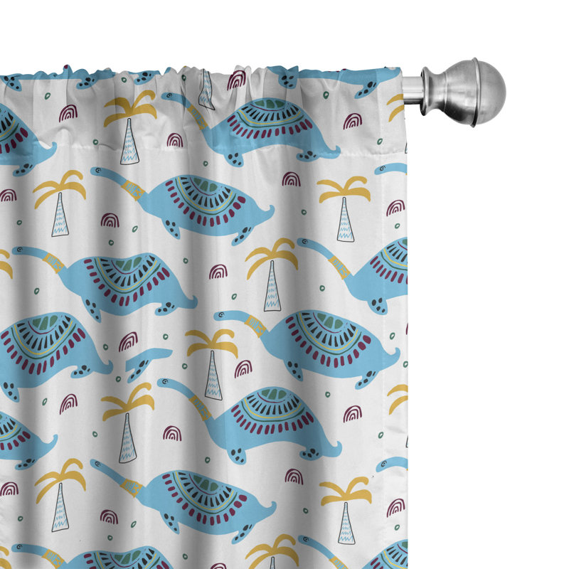 Rideaux 4 panneaux East Urban Home, L 56 po x L 95 po