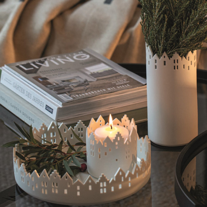 City Light Cityscape Candle Holder - 10.8" D