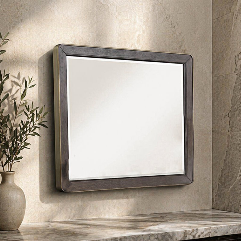 Bairdstown Beveled Distressed Dresser Mirror