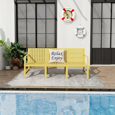 Canapé de patio imperméable en polypropylène 3 places Summer l 71,26 po x P 27,17 po x H 29,92 po