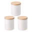 Tosca Yamazaki Home Ceramic Canister, Dry Food Kitchen Storage Container, Plain, 15.25 oz. Airtight