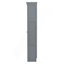 Grand lit escamotable mural avec tablettes supérieures et USB, gris