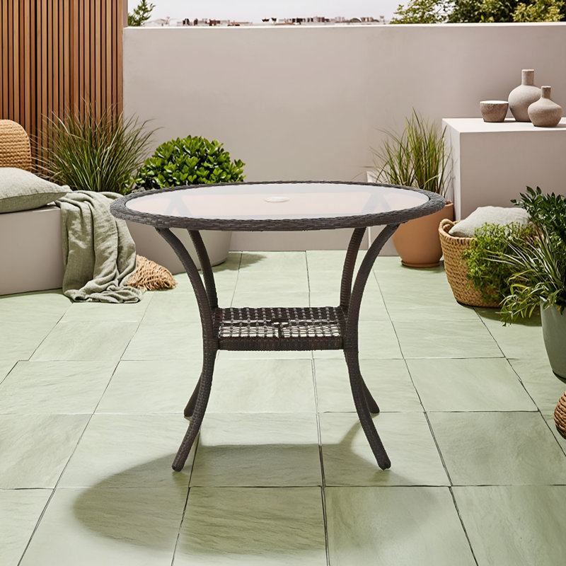 Table à manger avec dessus en verre