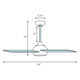 54" Classica 5 - Blade Standard Ceiling Fan with Pull Chain