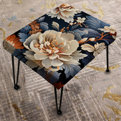 Ming Dynasty Influences - Chinese Rectangle Ottoman
