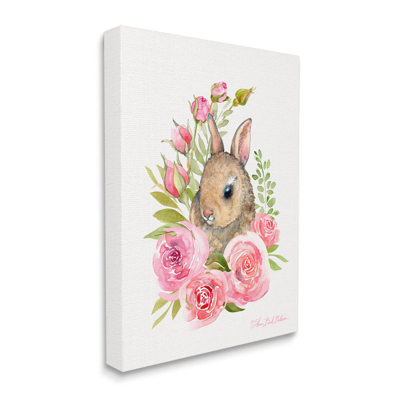 "Woodland Rabbit", Toile tendue, H 20 po x l 16 po