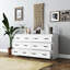 Armoire de rangement moderne 6 cosmétiques blanche - Rangez la conception de votre unité de maquillage pour la maison-728174484