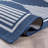 Geometric Navy/Ivory Easy-Care Jute-Style Indoor/Outdoor Flat Woven Area Rug-483164750-472426824