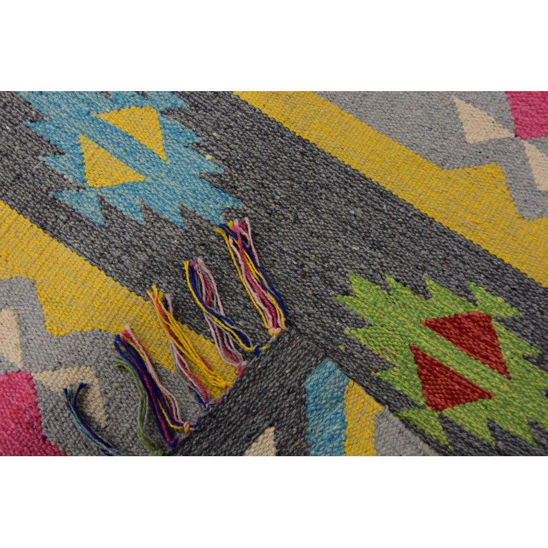 Aztec Hand Woven Area Rug, Rectangle 60 x 90cm