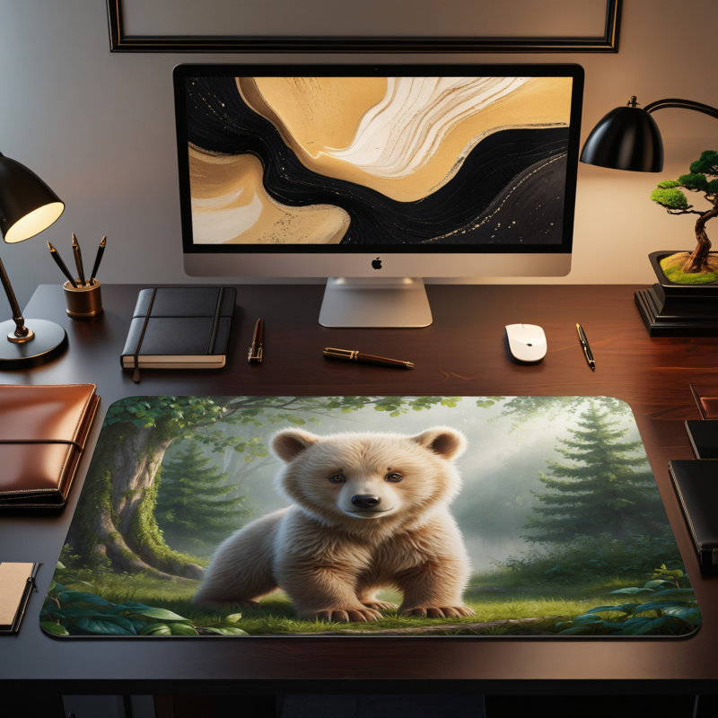 Polyester Desk Pad, 14.4x12.1