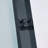 4448"W X 75"H Double Sliding Shower Door, Aluminium Alloy Frame In Matte Black, 5/16" (8Mm) Thick SGCC Tempered Clear Glass.