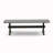 3 Piece Modern Dining Table Set Contains a Rectangle Wooden Table with X-Legs and 2 Dining Room Bench, Wire Brushed Black base Finish-754223917-754223916-754223915