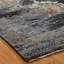 Tapis noué à la main à motif de fleurs noires Johannes-1080461665