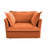 Slip-Covered Armchair With 1 Big Back Cushion And 2 Big Toss Pillows, Single Deep Seat Comfy Single Couch Sofa Multiple Large Soft Pillows-1695116696